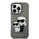 Etui Karl Lagerfeld Glitter Karl&Choupette na iPhone 14 Pro Max - czarne