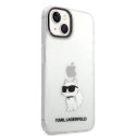 Etui Karl Lagerfeld Ikonik Choupette na iPhone 14 Plus - przezroczyste