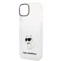 Etui Karl Lagerfeld Ikonik Choupette na iPhone 14 Plus - przezroczyste