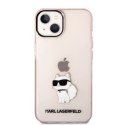 Etui Karl Lagerfeld Ikonik Choupette na iPhone 14 Plus - różowe