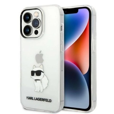 Etui Karl Lagerfeld Ikonik Choupette na iPhone 14 Pro Max - przezroczyste