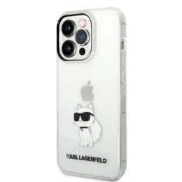 Etui Karl Lagerfeld Ikonik Choupette na iPhone 14 Pro Max - przezroczyste