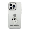 Etui Karl Lagerfeld Ikonik Choupette na iPhone 14 Pro Max - przezroczyste