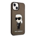 Etui Karl Lagerfeld Ikonik Karl na iPhone 14 Plus - czarne