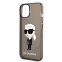 Etui Karl Lagerfeld Ikonik Karl na iPhone 14 Plus - czarne