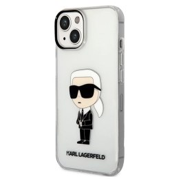 Etui Karl Lagerfeld Ikonik Karl na iPhone 14 Plus - przezroczyste