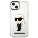 Etui Karl Lagerfeld Ikonik Karl na iPhone 14 Plus - przezroczyste