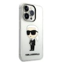 Etui Karl Lagerfeld Ikonik Karl na iPhone 14 Pro - przezroczyste