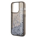 Etui Karl Lagerfeld Liquid Glitter Elong na iPhone 14 Pro Max - czarne