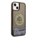 Etui Karl Lagerfeld Liquid Glitter RSG na iPhone 14 Plus - czarne