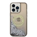 Etui Karl Lagerfeld Liquid Glitter RSG na iPhone 14 Pro Max - czarne