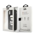 Etui Karl Lagerfeld Saffiano Karl&Choupette Head na iPhone X/XS - czarne