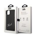 Etui Karl Lagerfeld Signature Logo Cardslot na iPhone 14 Plus - czarne