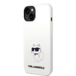 Etui Karl Lagerfeld Silicone Choupette na iPhone 14 Plus - białe