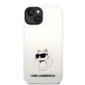 Etui Karl Lagerfeld Silicone Choupette na iPhone 14 Plus - białe