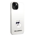 Etui Karl Lagerfeld Silicone Choupette na iPhone 14 Plus - białe