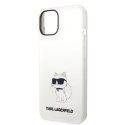 Etui Karl Lagerfeld Silicone Choupette na iPhone 14 Plus - białe