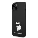 Etui Karl Lagerfeld Silicone Choupette na iPhone 14 Plus - czarne