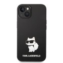 Etui Karl Lagerfeld Silicone Choupette na iPhone 14 Plus - czarne