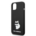 Etui Karl Lagerfeld Silicone Choupette na iPhone 14 Plus - czarne