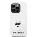 Etui Karl Lagerfeld Silicone Choupette na iPhone 14 Pro Max - białe