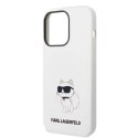 Etui Karl Lagerfeld Silicone Choupette na iPhone 14 Pro Max - białe