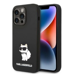 Etui Karl Lagerfeld Silicone Choupette na iPhone 14 Pro Max - czarne