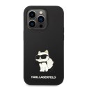 Etui Karl Lagerfeld Silicone Choupette na iPhone 14 Pro Max - czarne