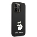 Etui Karl Lagerfeld Silicone Choupette na iPhone 14 Pro Max - czarne