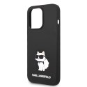 Etui Karl Lagerfeld Silicone Choupette na iPhone 14 Pro Max - czarne