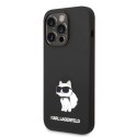 Etui Karl Lagerfeld Silicone Choupette na iPhone 14 Pro - czarne