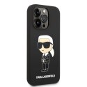 Etui Karl Lagerfeld Silicone Ikonik MagSafe na iPhone 14 Pro Max - czarne