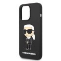 Etui Karl Lagerfeld Silicone Ikonik MagSafe na iPhone 14 Pro Max - czarne