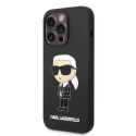 Etui Karl Lagerfeld Silicone Ikonik MagSafe na iPhone 14 Pro - czarne