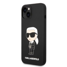 Etui Karl Lagerfeld Silicone Ikonik na iPhone 14 Plus - czarne