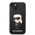 Etui Karl Lagerfeld Silicone Ikonik na iPhone 14 Plus - czarne