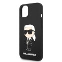 Etui Karl Lagerfeld Silicone Ikonik na iPhone 14 Plus - czarne