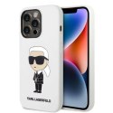 Etui Karl Lagerfeld Silicone Ikonik na iPhone 14 Pro Max - białe