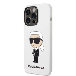 Etui Karl Lagerfeld Silicone Ikonik na iPhone 14 Pro Max - białe