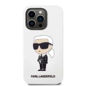 Etui Karl Lagerfeld Silicone Ikonik na iPhone 14 Pro Max - białe