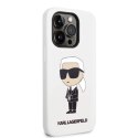 Etui Karl Lagerfeld Silicone Ikonik na iPhone 14 Pro Max - białe