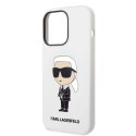 Etui Karl Lagerfeld Silicone Ikonik na iPhone 14 Pro Max - białe