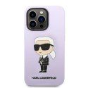 Etui Karl Lagerfeld Silicone Ikonik na iPhone 14 Pro Max - purpurowe