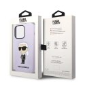 Etui Karl Lagerfeld Silicone Ikonik na iPhone 14 Pro Max - purpurowe