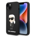 Etui Karl Lagerfeld Silicone Ikonik na iPhone 14 - czarne