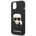 Etui Karl Lagerfeld Silicone Karl's Head MagSafe na iPhone 14 Plus - czarne