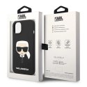 Etui Karl Lagerfeld Silicone Karl's Head MagSafe na iPhone 14 Plus - czarne