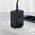 Acefast ładowarka GaN 65W 3 porty (1xUSB, 2xUSB C PD) wtyczka UK czarna (A44)