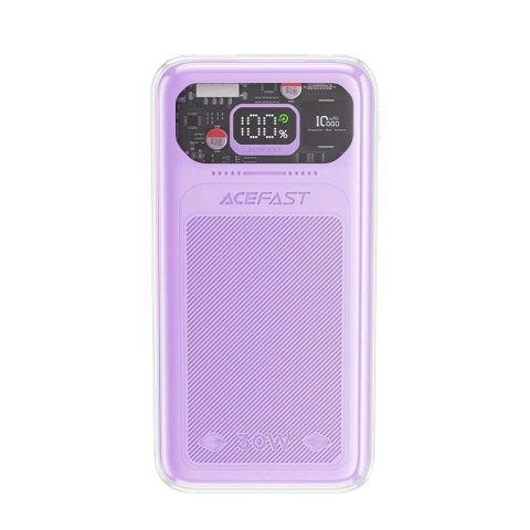 Acefast powerbank 10000mAh Sparkling Series szybkie ładowanie 30W fioletowy (M1)