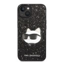 Etui Karl Lagerfeld Glitter Choupette Patch na iPhone 14 Plus - czarne